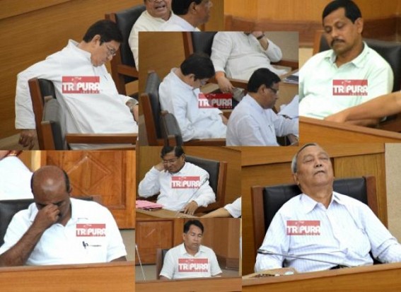 Tripura Assembly 'Napping' Competition spikes high on the 1st day : Birjit Sinha breaks records of all MLAs